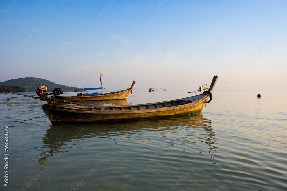 Andaman sea on sunset