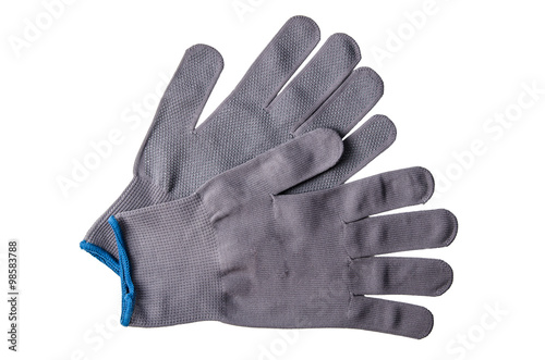 Working gloves, isolated on a white background