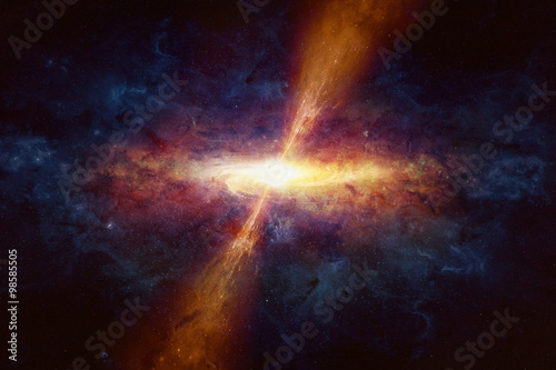 Quasar in deep space