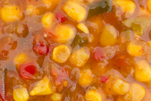 Fotografija Very close view of corn relish