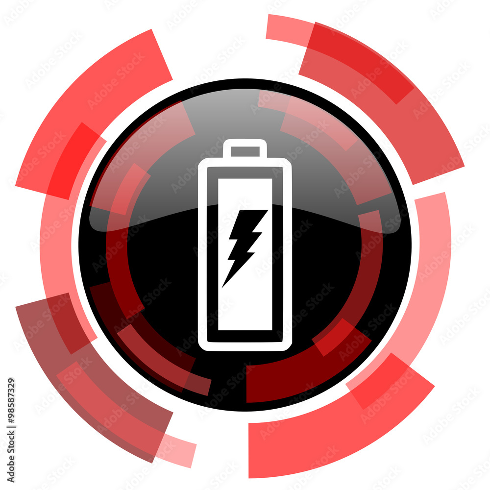 battery red modern web icon battery red modern web icon