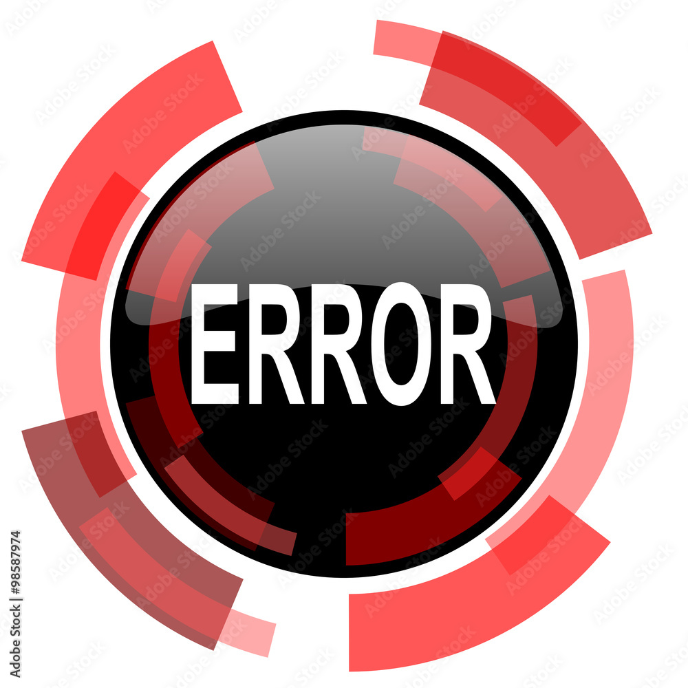error red modern web icon error red modern web icon
