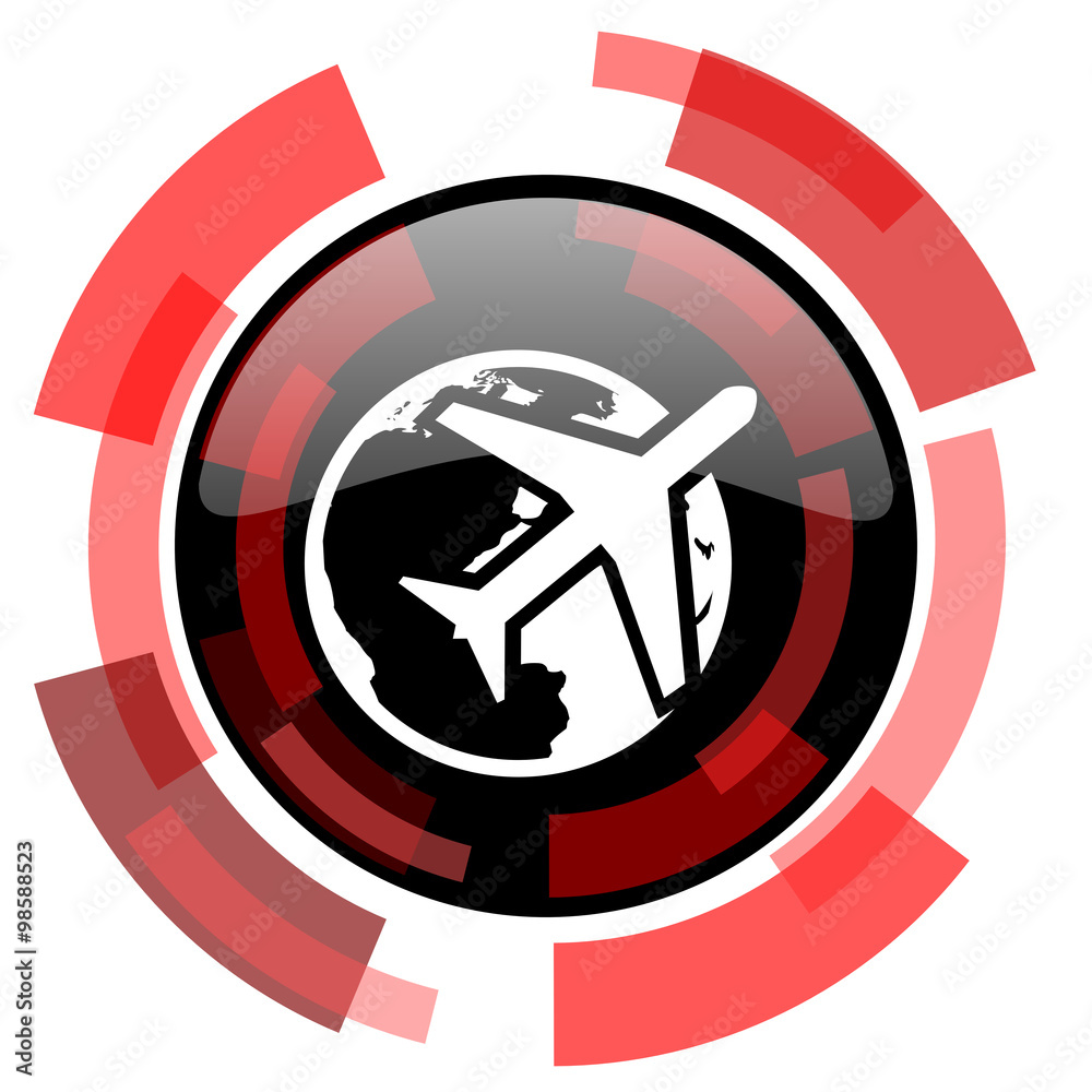 travel red modern web icon travel red modern web icon