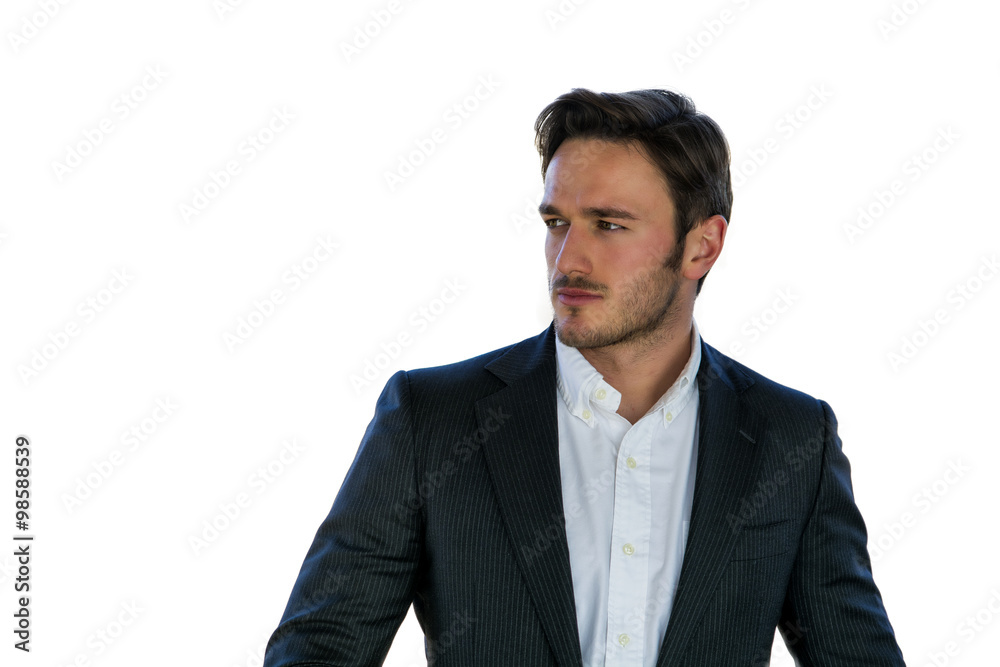 Studio portrait of attractive young businessman Studio portrait of attractive young businessman
