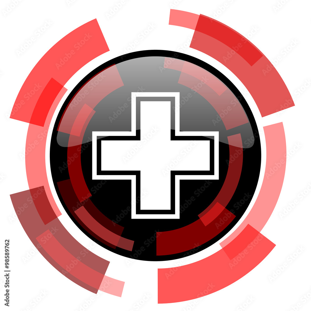 Obraz premium pharmacy red modern web icon