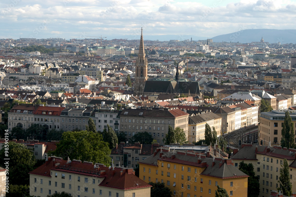 A view of the city of Vienna between past and future - Austria