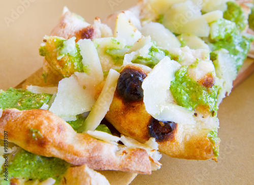 focaccia al pesto photo