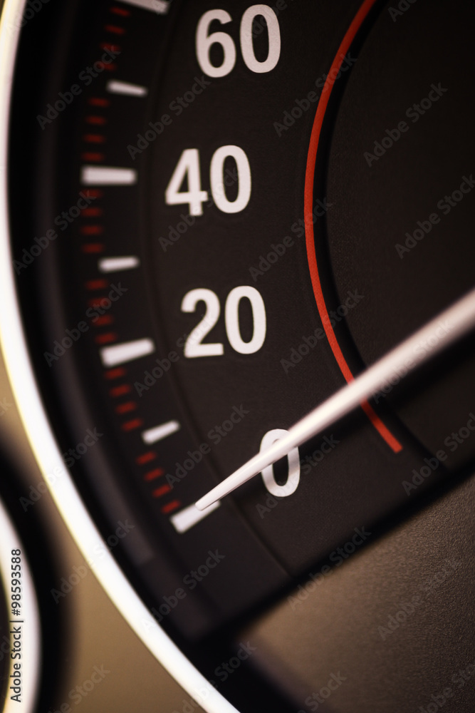 Fototapeta premium Car speedometer detail