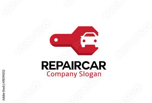 Repair Car Design Illustration