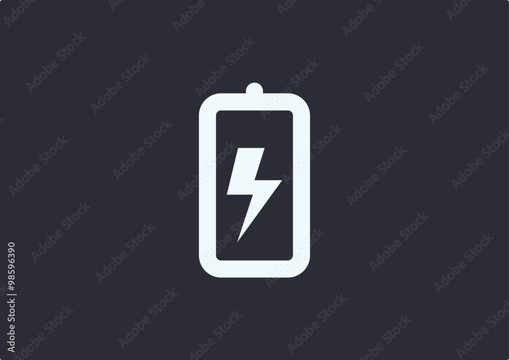 Battery Charger Icon Logo
