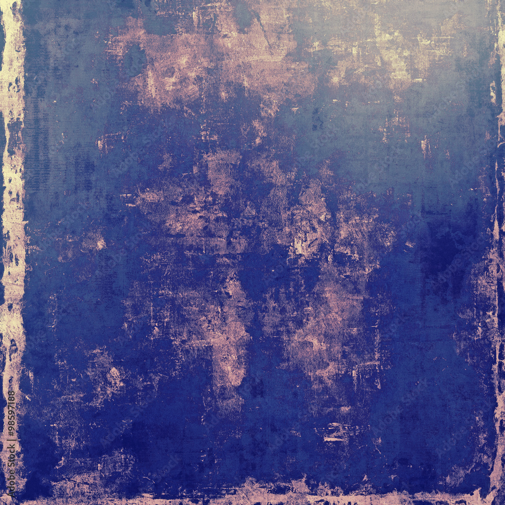 Abstract textured background designed in grunge style. With different color patterns: brown; blue; purple (violet); gray