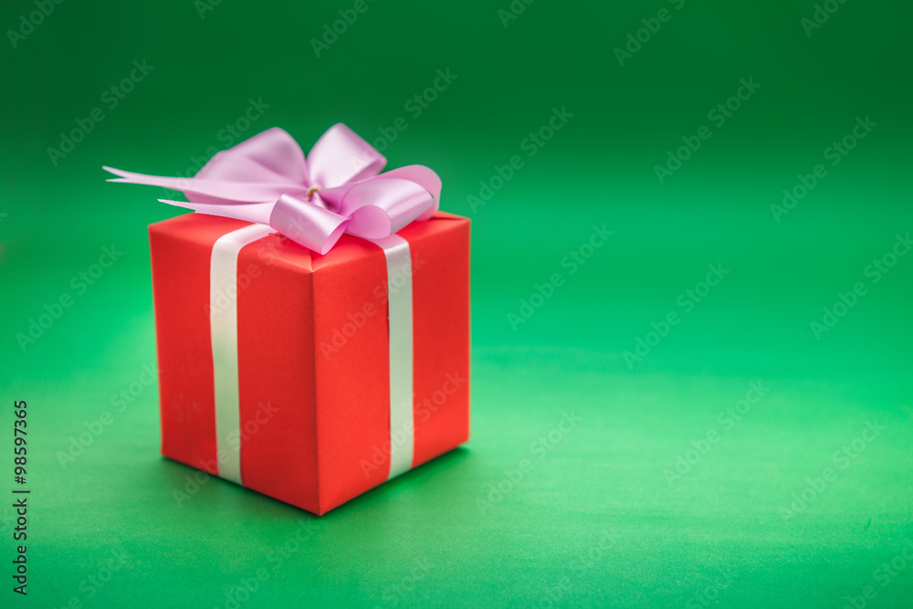 Obraz premium red gift box