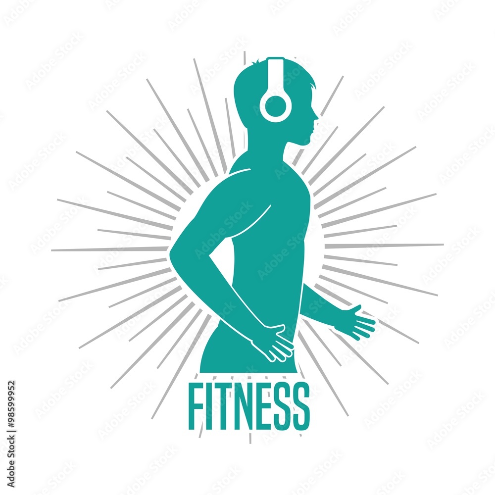 Fototapeta premium fitness lifestyle design 