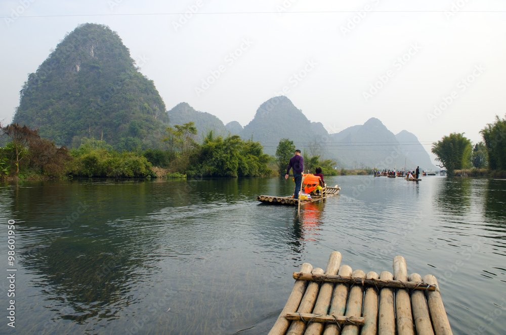 Landscape in Yangshuo Guilin, China .. Landscape in Yangshuo Guilin, China ..