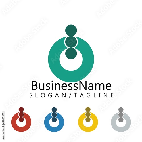 Power Button Computer logo icon Vector