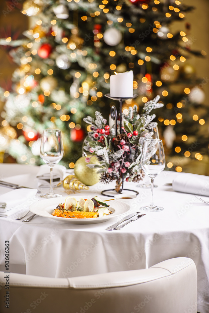 Fototapeta premium Christmas dinner