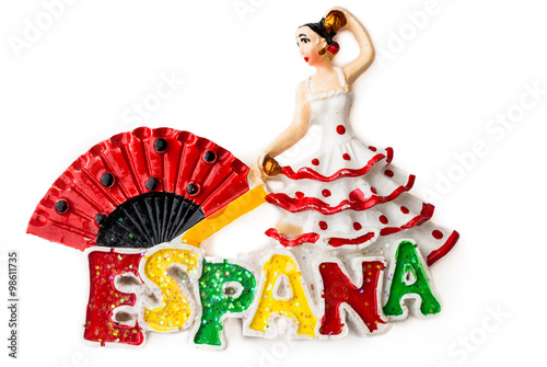 The souvenir magnet - the Spanish dancer