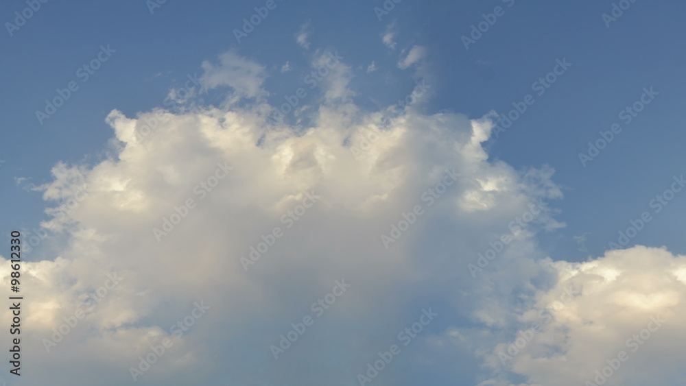 shrinking clouds with blue sky seamless loop shrinking clouds with blue sky seamless loop