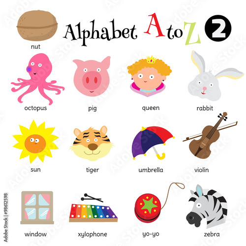 Examples of pictures starting from N to Z
