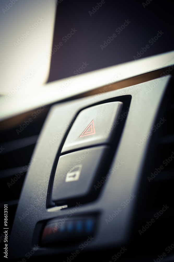 Warning button detail Warning button detail
