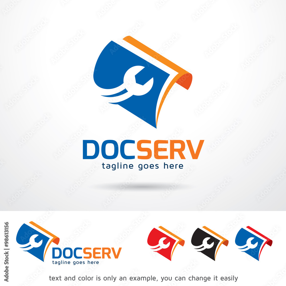 Document Service Logo Template Design Vector Document Service Logo Template Design Vector