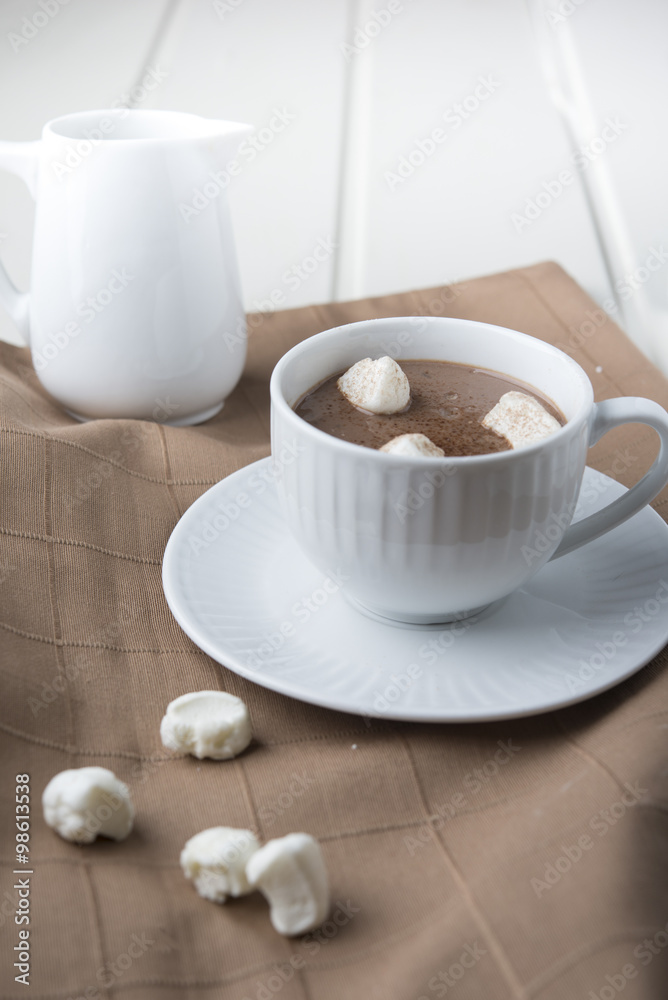 Cocoa drink with marshmallows Cocoa drink with marshmallows