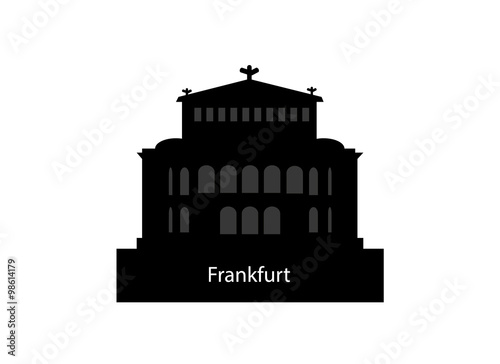 famous Opera house in Frankfurt, the Alte Oper, Germany