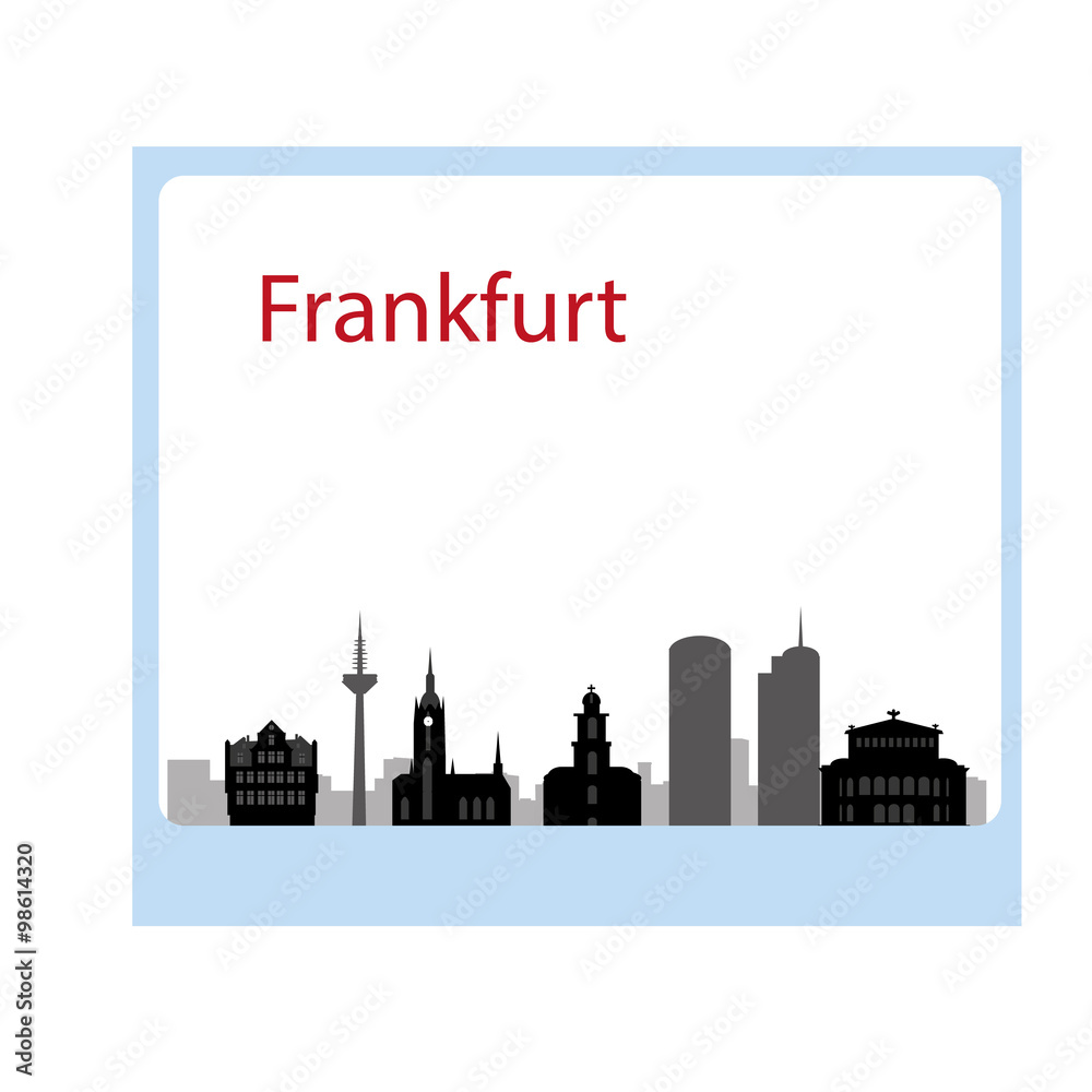 Obraz premium frankfurt city skyline in Germany