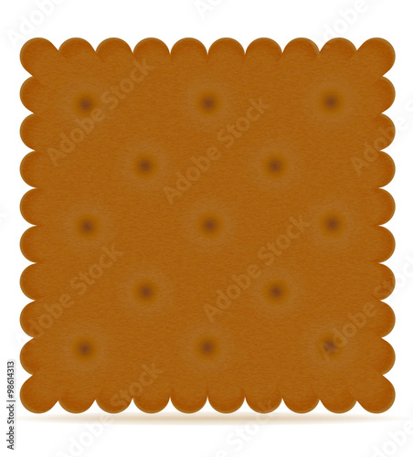 crispy biscuit cookie vector illustration