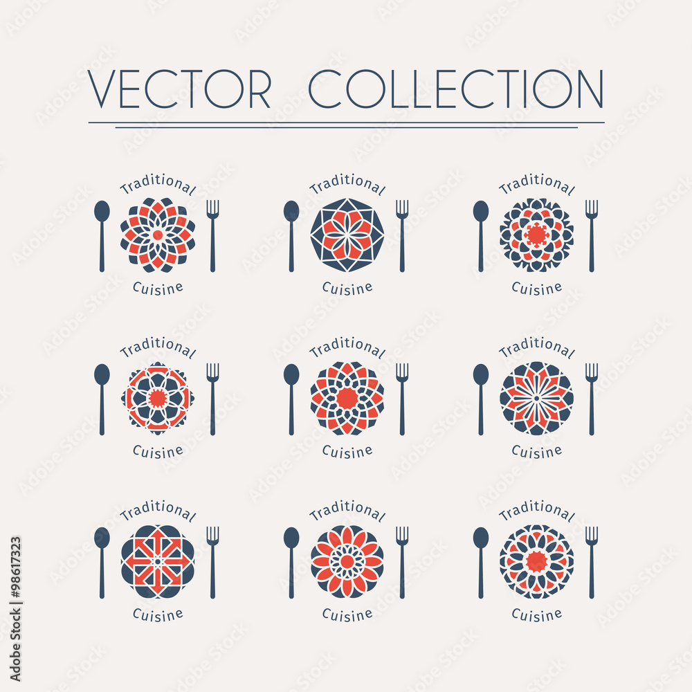 Obraz premium Vector asian logo templates