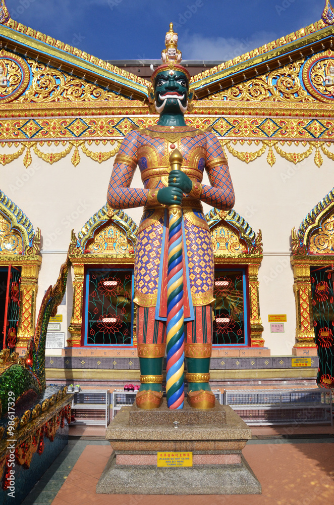 Sculpture at the Thai temple Wat Chayamangkalaram