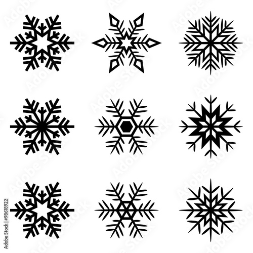 snowflakes set