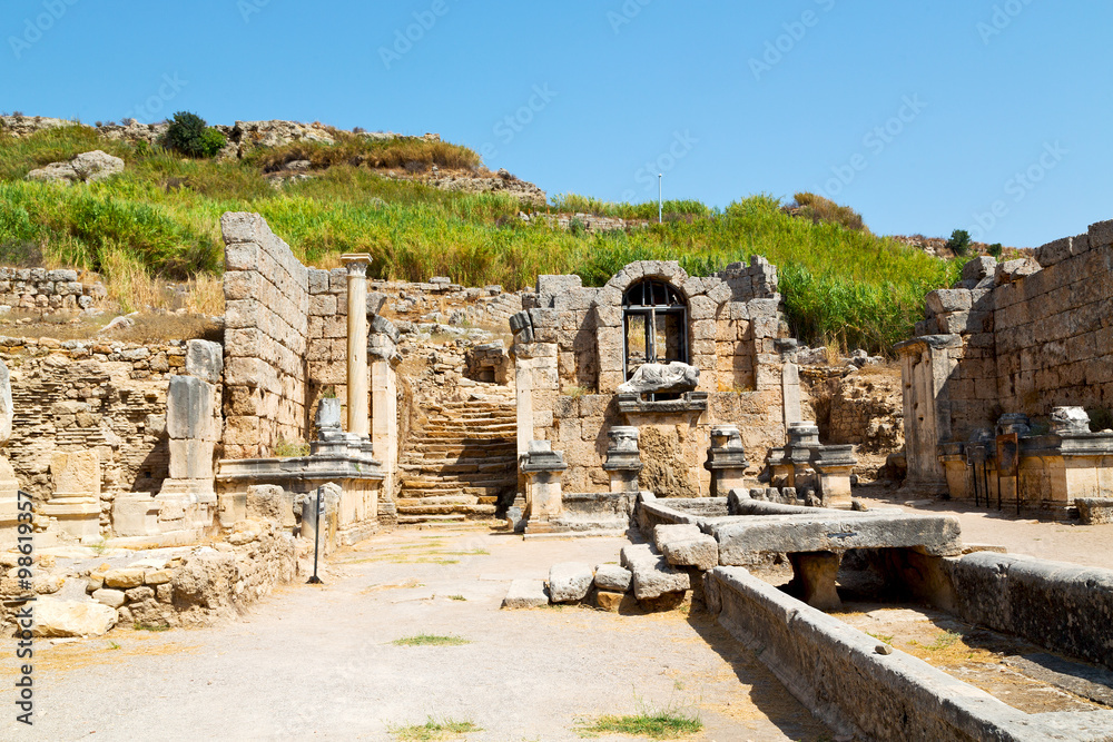  in  perge old  asia   and the roman temple