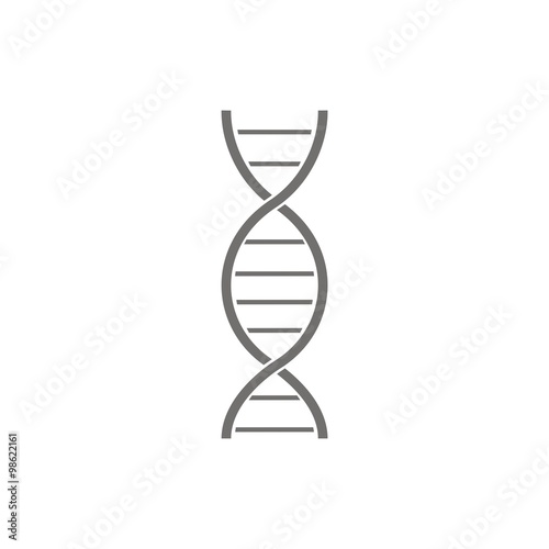 Icono aislado de ADN. Ilustración vectorial