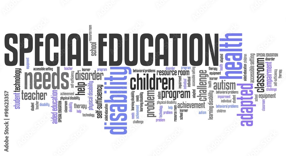 Fototapeta premium Special education - words collage