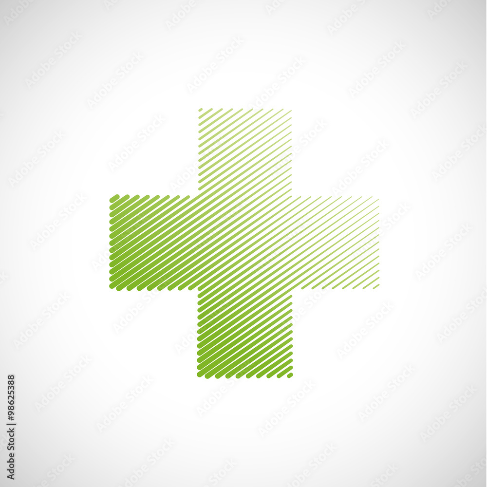 Obraz premium croix verte