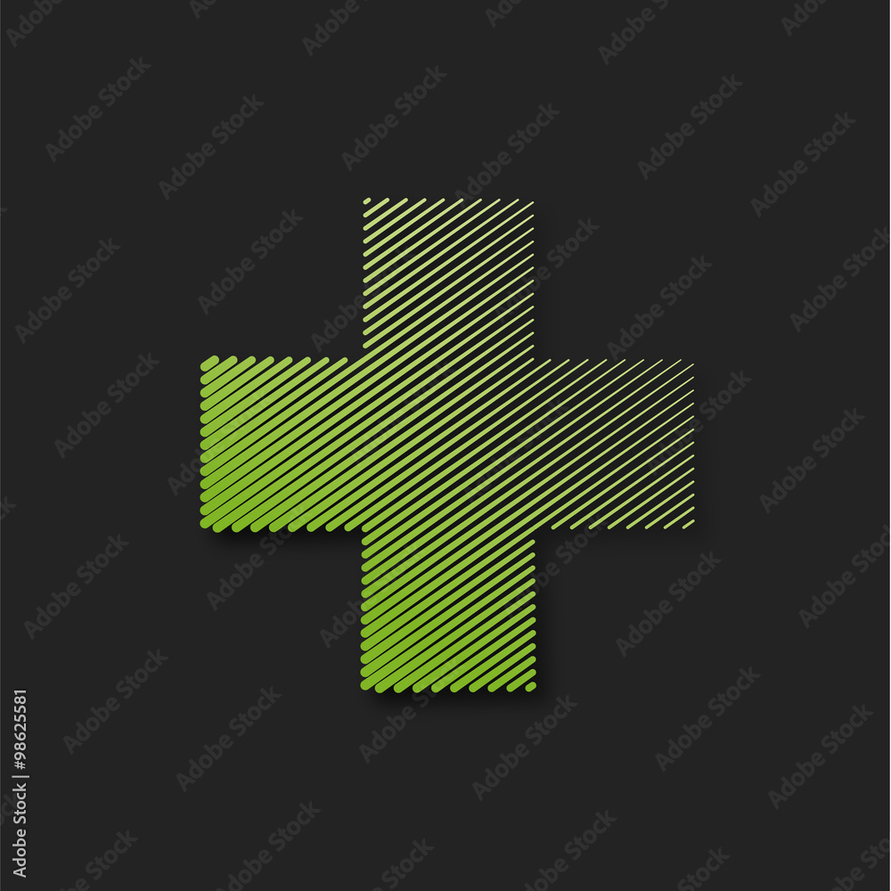 Fototapeta premium croix verte