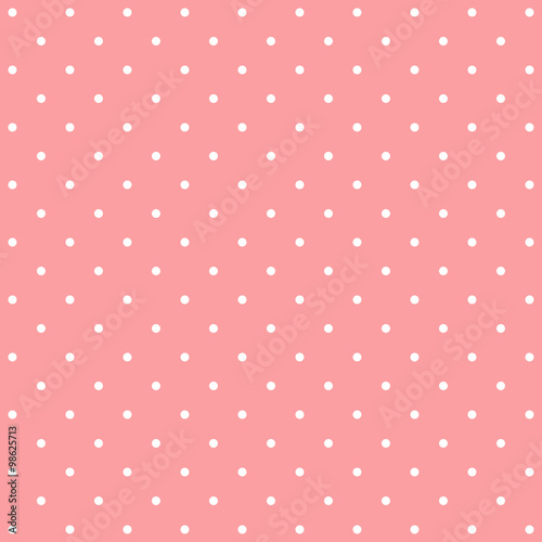 Pink polka dot background pattern