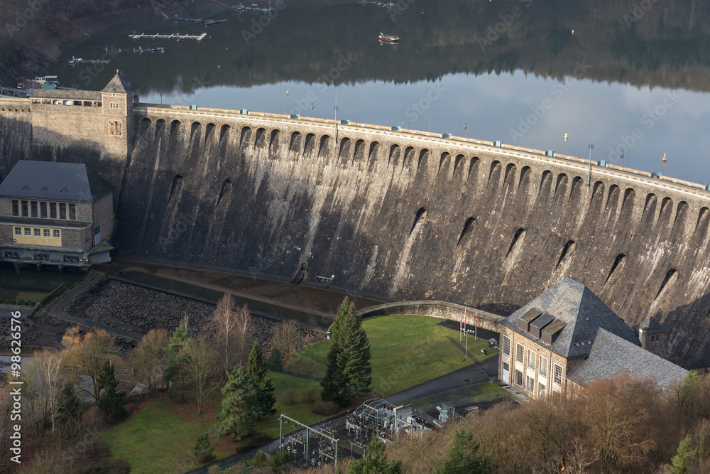 edersee dam germany in the winter