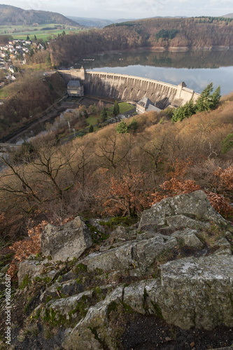 edersee dam germany in the winter