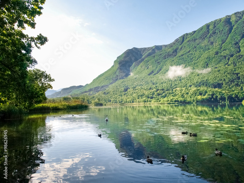 Canvas Print Lake Piano in the Val Menaggio