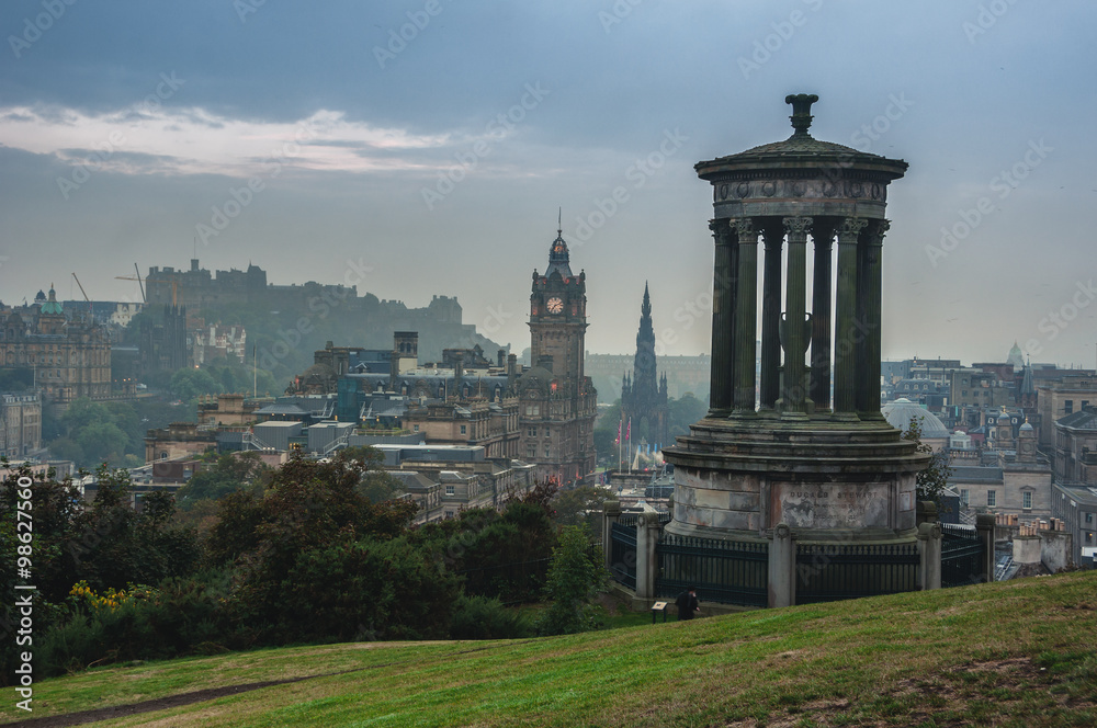 Calton Hill in Edinburgh, Scotland