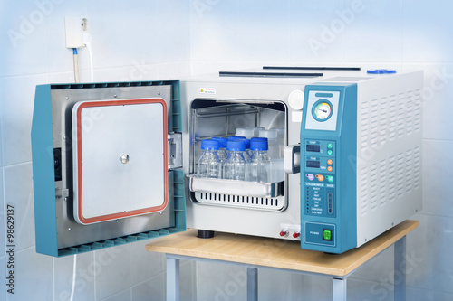 Modern laboratory autoclave sterilizer