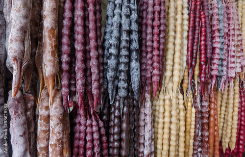 Fresh Georgian sweets churchkhela