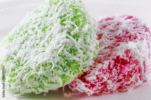 Rice Kuih with coconut photo