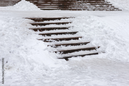 Slippery Stairs winter