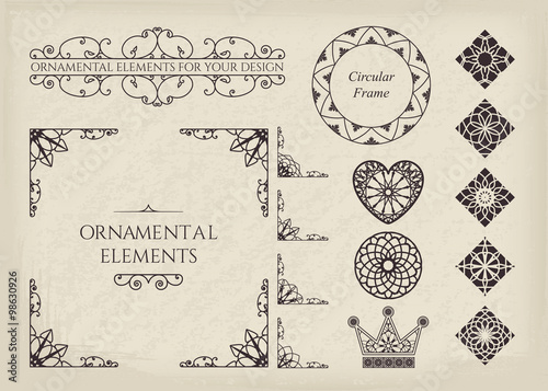 Calligraphic design elements