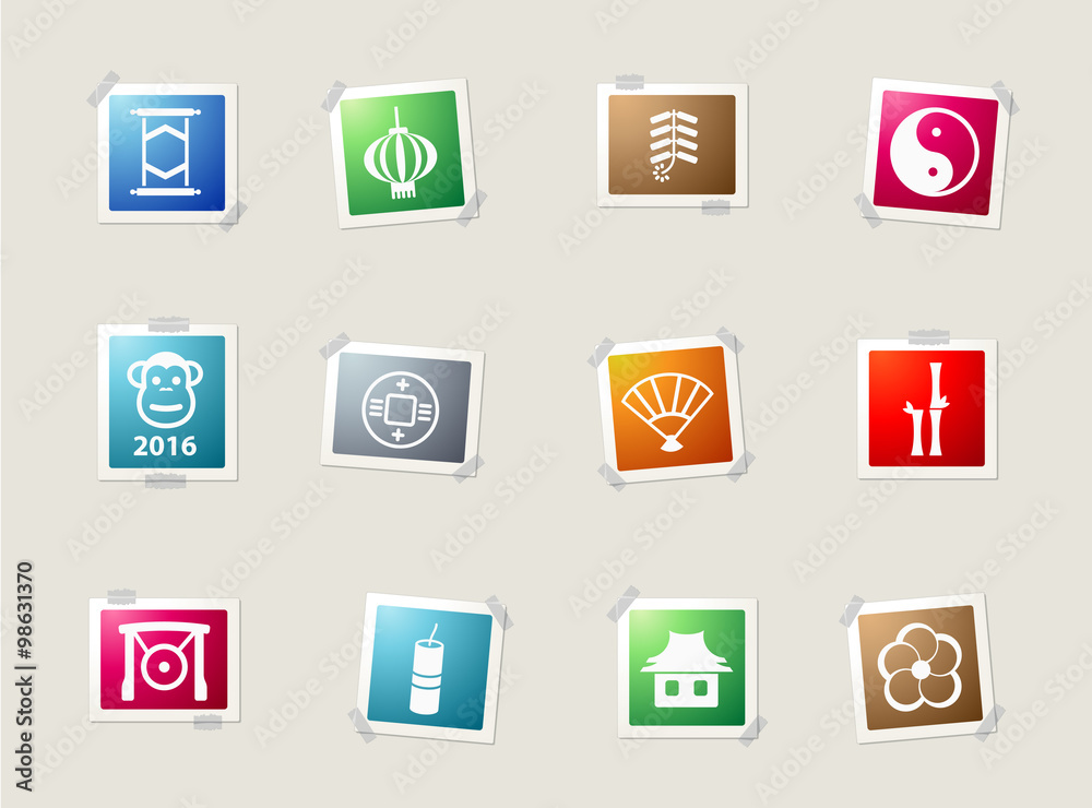 Chinese New Year simply icons Chinese New Year simply icons