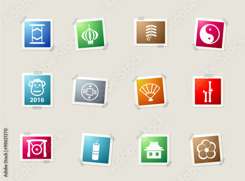 Chinese New Year simply icons