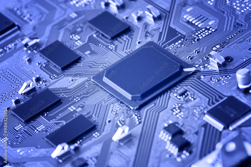 Electronic circuit board close up. Electronic circuit board close up.